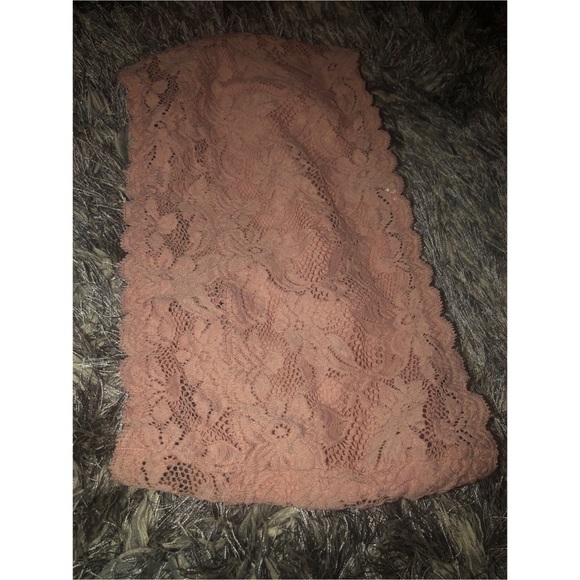 Pink lace bandeau bralette - Picture 3 of 5